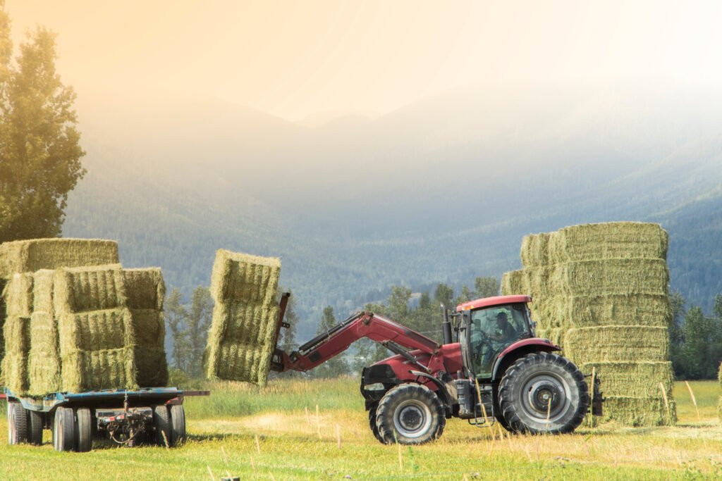 Fiat Titano: labores en el campo con maquinaria agrícola y fardos de pasto
