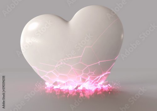 La Joaqui y Luck Ra: imagen de un corazón quebrándose, sin rostros