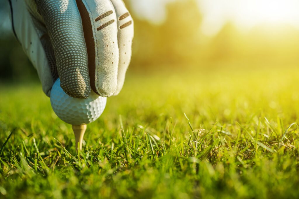 Pelota de golf sobre el tee que ilustra la promesa de Tom Holland
