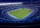 Copa Sudamericana: estadio lleno de noche con luces