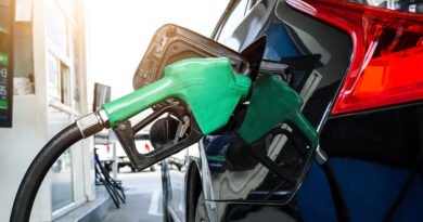 precio de los combustibles: surtidor cargando nafta en un auto