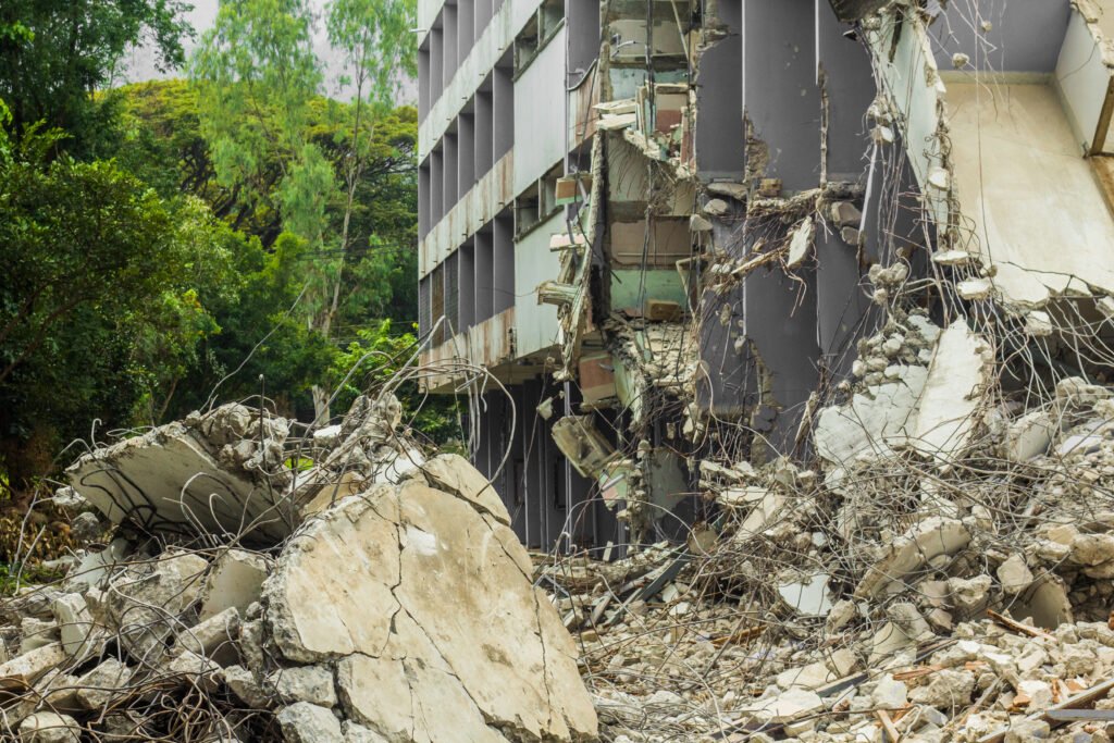 terremoto en Colombia: edificio derrumbado tras un sismo