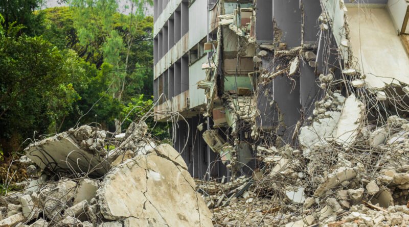 terremoto en Colombia: edificio derrumbado tras un sismo