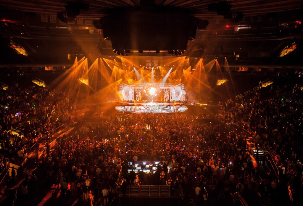 Calu Rivero: escenario de recital con un gran show de luces
