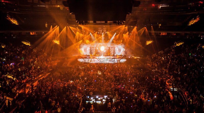 Calu Rivero: escenario de recital con un gran show de luces