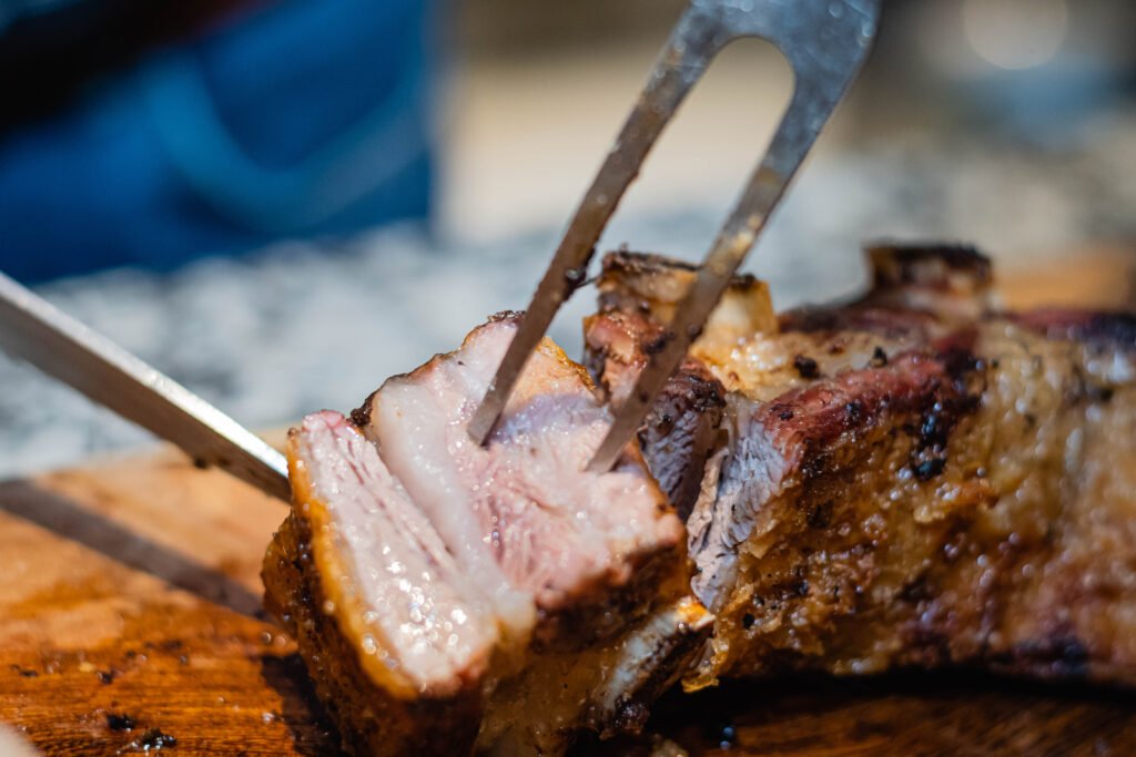 consumo de carne: asado argentino a la parrilla