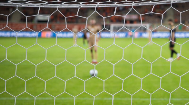 Copa Argentina: red del arco de fútbol en una definición por penales