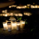 Gilda: velas y flores en un homenaje popular
