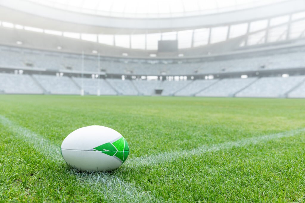 Los Pumas ante Australia: pelota de rugby en el estadio