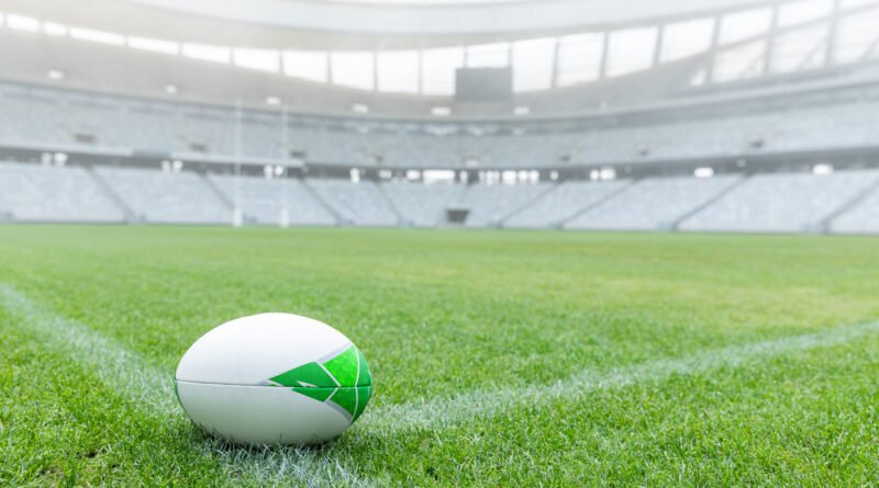 Los Pumas ante Australia: pelota de rugby en el estadio