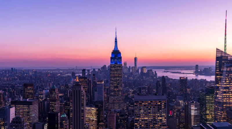 Milei en Nueva York: panorama del skyline de Manhattan