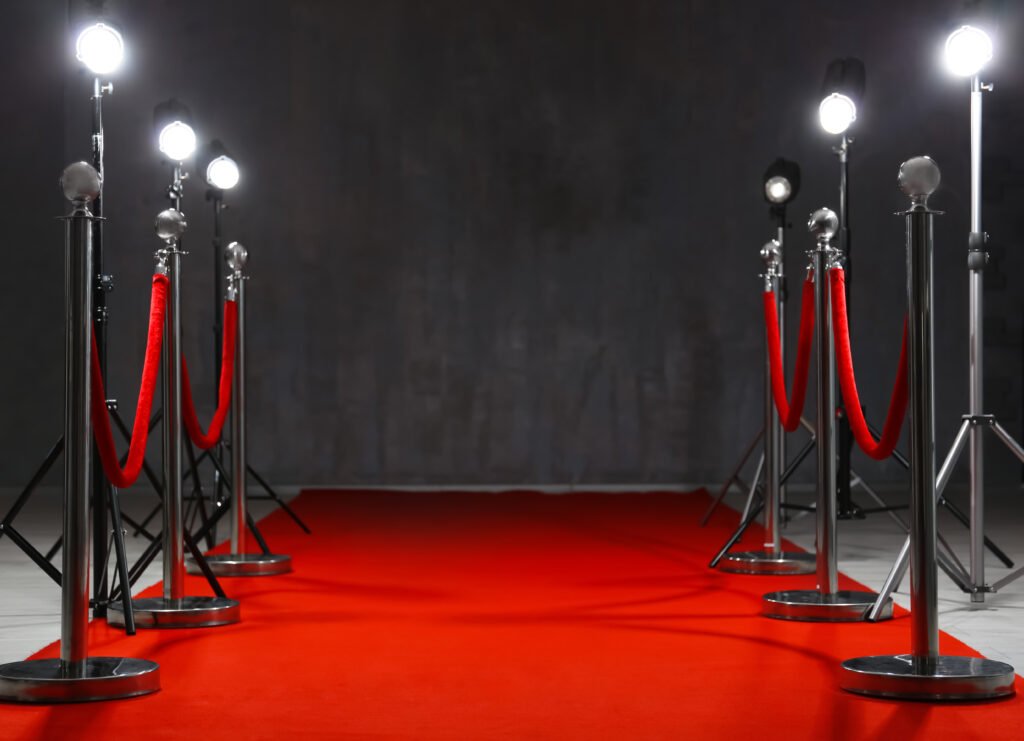 película de Pimpinela: alfombra roja y cordones de un estreno de cine
