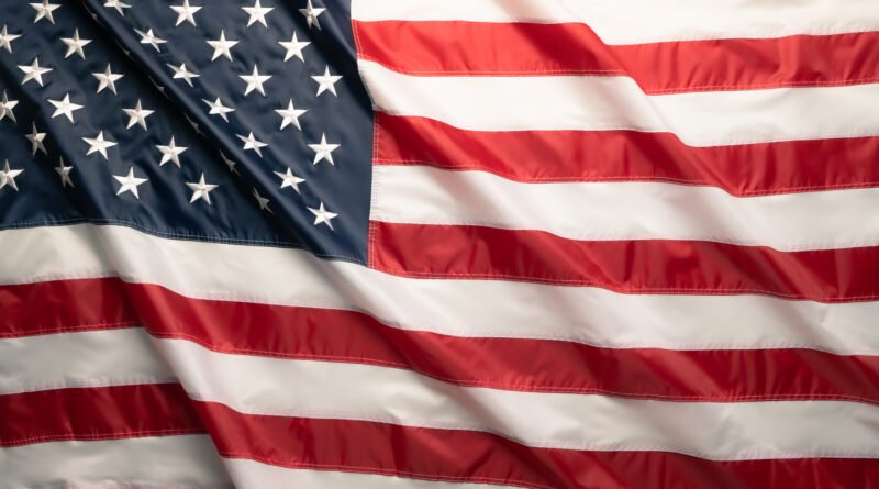 respaldo de Estados Unidos: bandera de Estados Unidos flameando