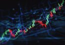 Riesgo país: gráfico financiero de mercados en pantalla