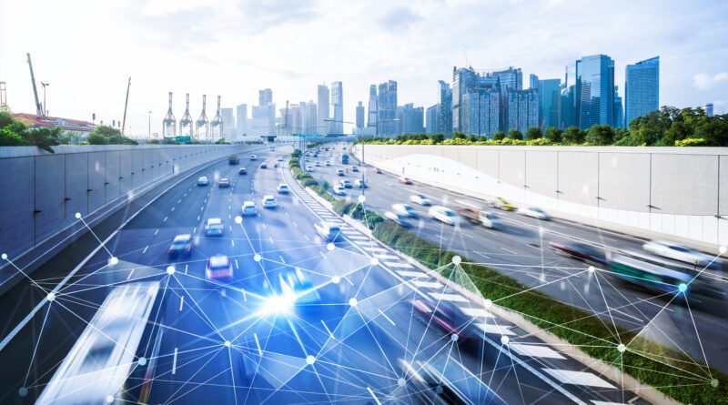 Tesla Cybertruck: concepto de vehículo eléctrico futurista en la ciudad