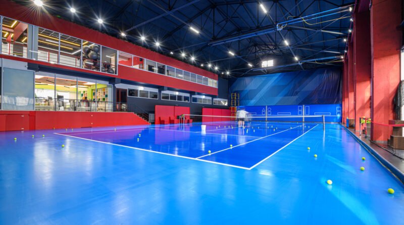 cancha de tenis cubierta de superficie azul, argentinos en Shanghái