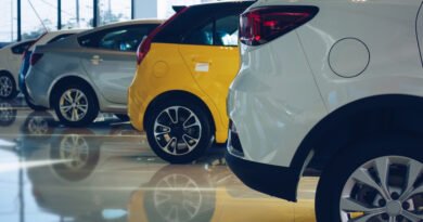 autos más baratos: hilera de autos 0km nuevos en un concesionario