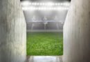 calendario de Boca: reflectores iluminando un estadio de fútbol