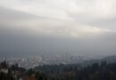 clima de la semana: cielo gris y nublado sobre la ciudad