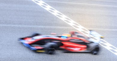 Colapinto en México: monoplaza de Fórmula 1 a gran velocidad en el circuito