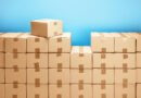 compras por courier: cajas de encomienda listas para envío