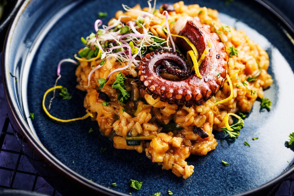 MasterChef Celebrity: plato de arroz con frutos de mar