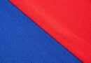 Messi compró el Eldense: textura de camiseta de fútbol azul y roja
