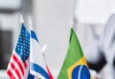 Milei y Brasil: banderas de Argentina y Brasil en un contexto de comercio