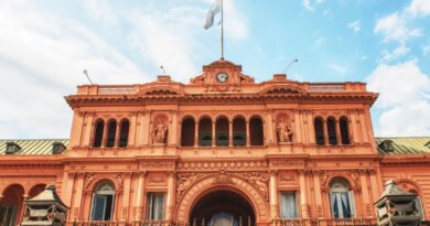 Milei y la economía: Casa Rosada, sede del Gobierno en Buenos Aires