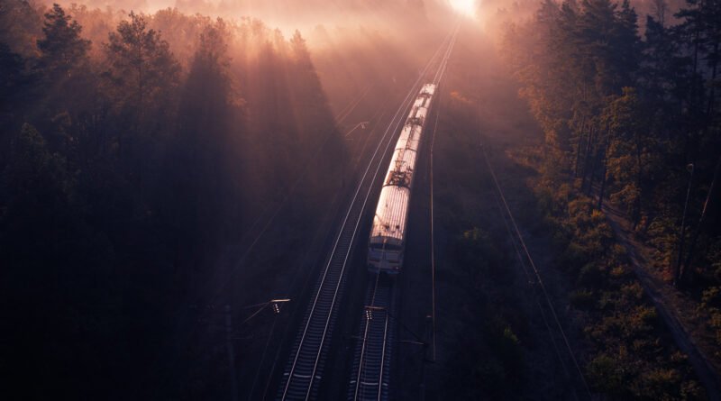 tren de carga en vías al atardecer, ola de privatizaciones