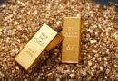 oro del BCRA: lingotes de oro apilados
