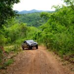 Ventas de pickups: camioneta 4x4 moderna en una ruta