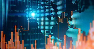 ranking de crecimiento: mapa del mundo con un gráfico económico