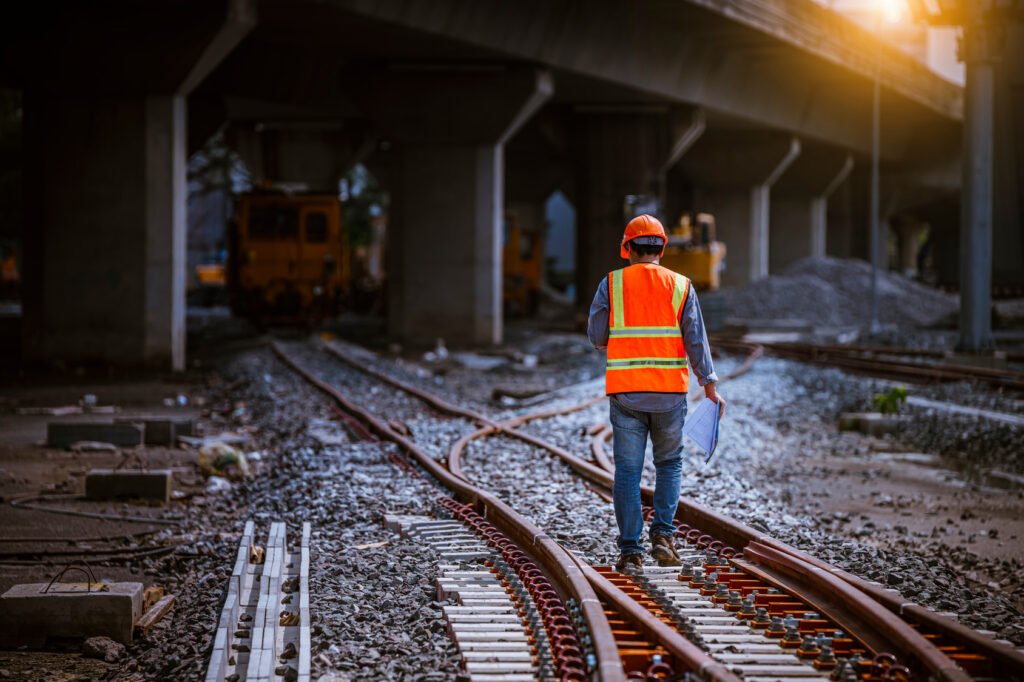 inspección y obras en vías de tren, tren Mitre
