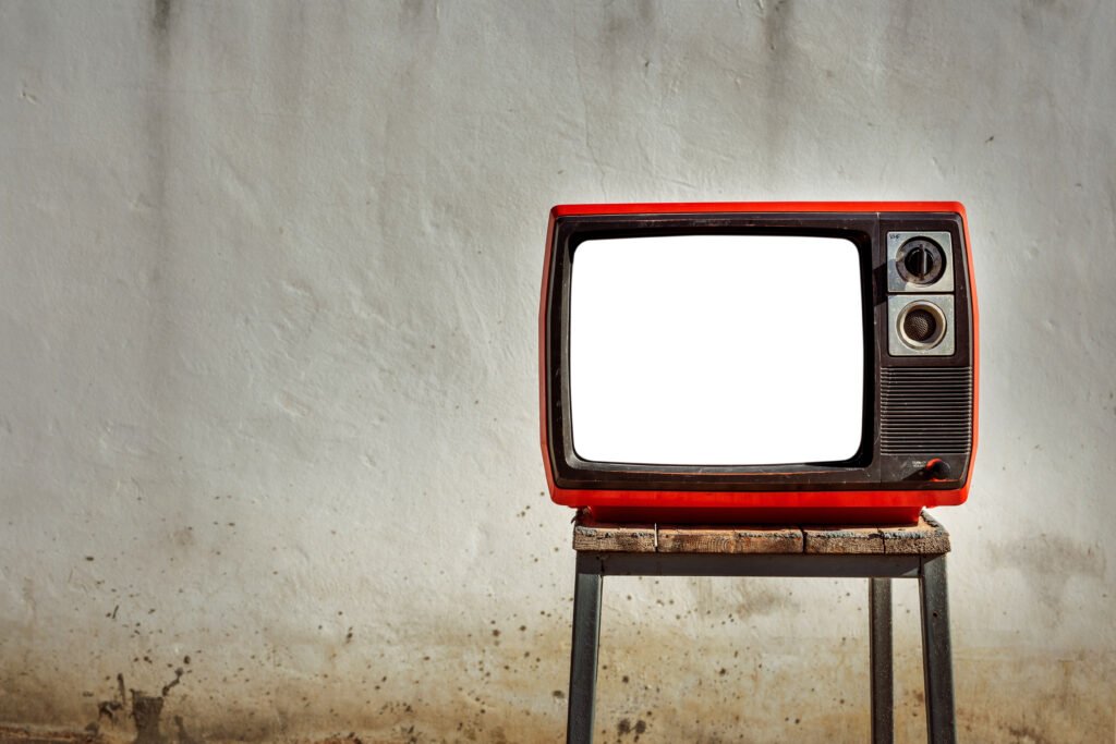 televisor antiguo en homenaje a Zulema Galperín